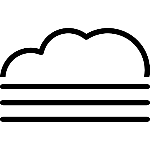 niebla y nube icono gratis