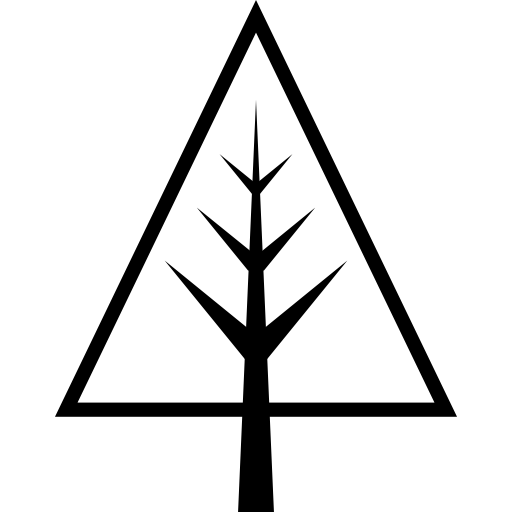 Dry Christmas tree icon