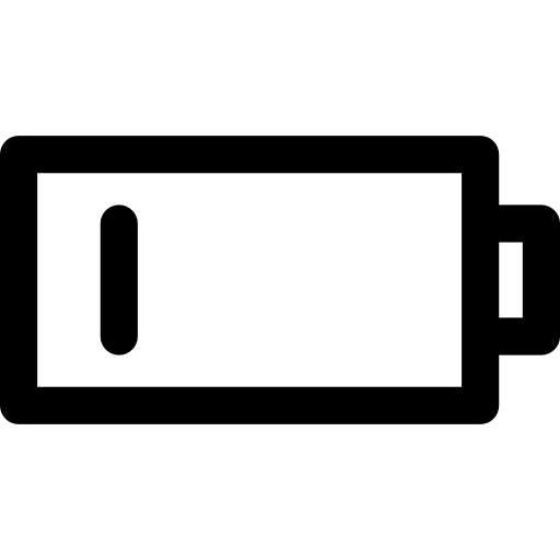 Battery Basic Rounded Lineal icon