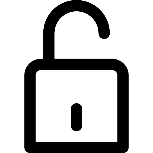 desbloqueado icono gratis