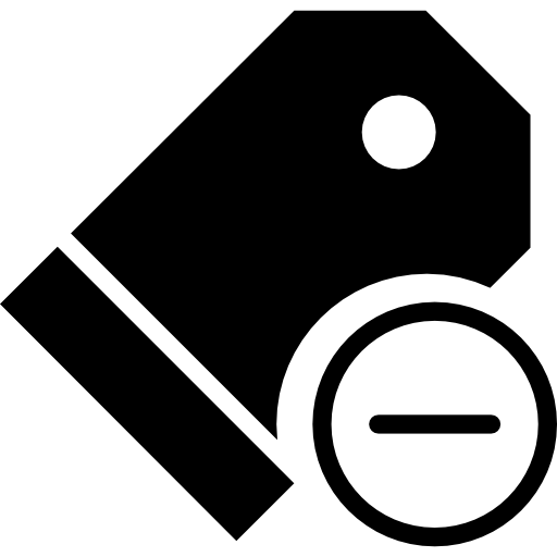 etiqueta de precio icono gratis