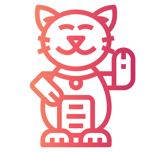 Maneki neko icono gratis