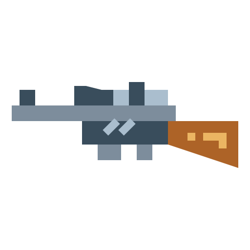 Rifle Smalllikeart Flat icon