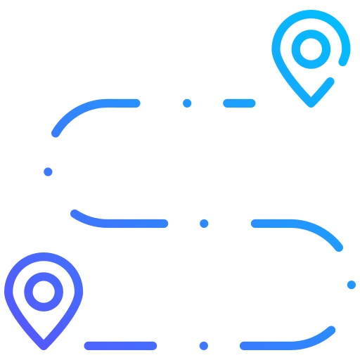 itinéraire de livraison Icône gratuit itinéraire de livraison Icône gratuit