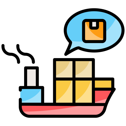 Freight container free icon