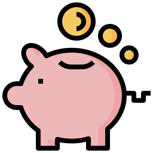 Piggy bank free icon