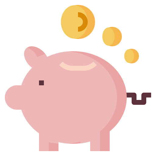 Piggy bank Surang Flat icon