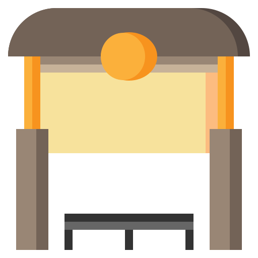 Автобусная остановка бесплатно иконка