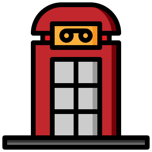 Телефонная будка бесплатно иконка