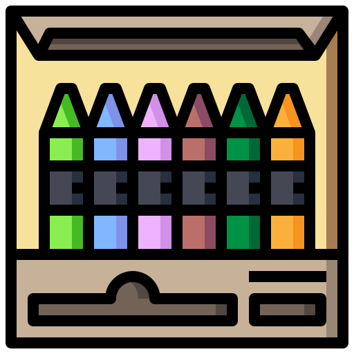 Lápiz de color icono gratis