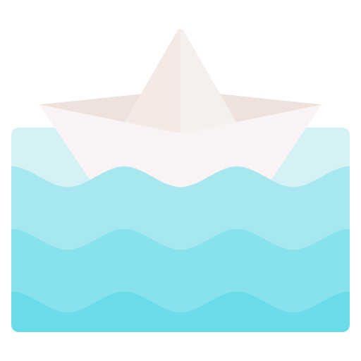 barco de papel icono gratis