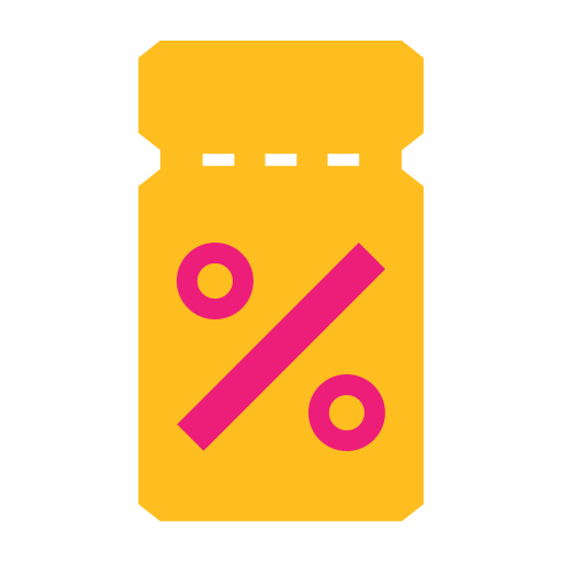 cupom grátis ícone