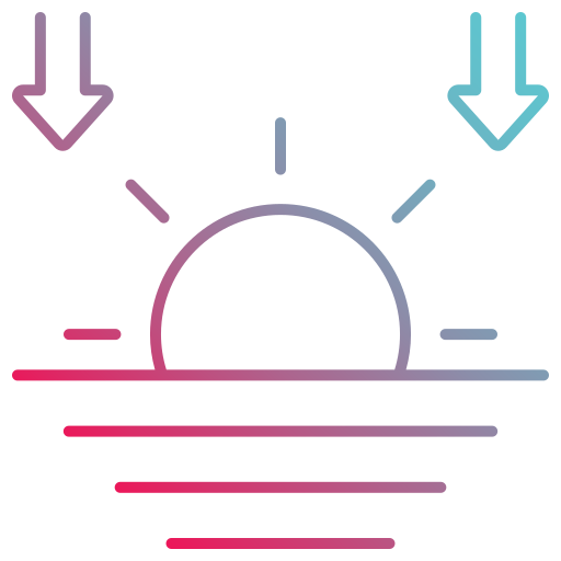 atardecer icono gratis