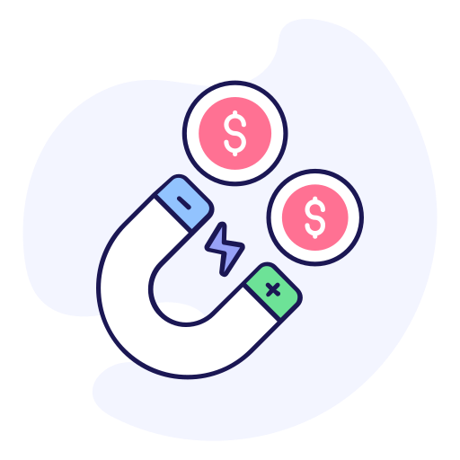 atracción de divisas icono gratis