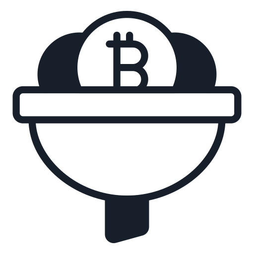 flujo de bitcoins icono gratis