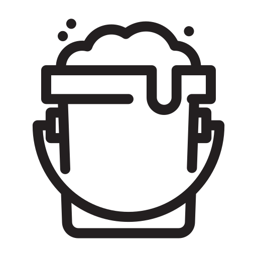 espuma de balde grátis ícone