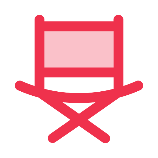 silla plegable icono gratis