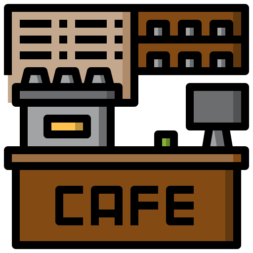 Cafetería icono gratis