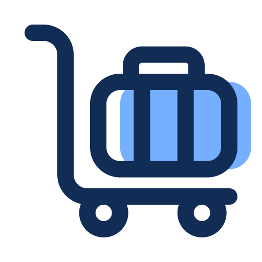 carrito de equipaje icono gratis