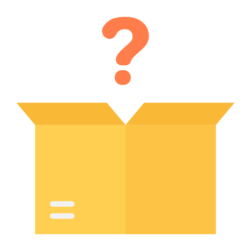 caja misteriosa icono gratis