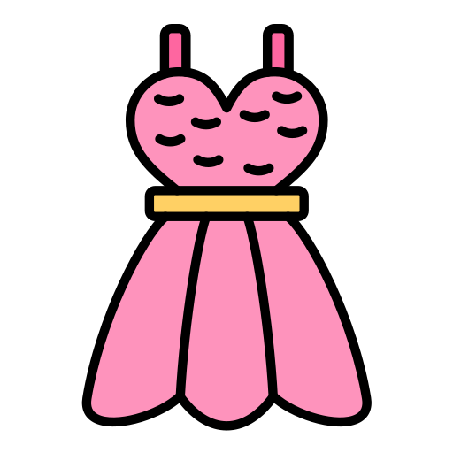 vestido de fiesta icono gratis