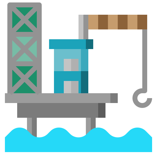 Plataforma de petróleo grátis ícone Plataforma de petróleo grátis ícone