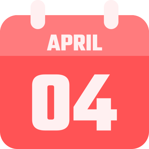 April 4 - Free time and date icons