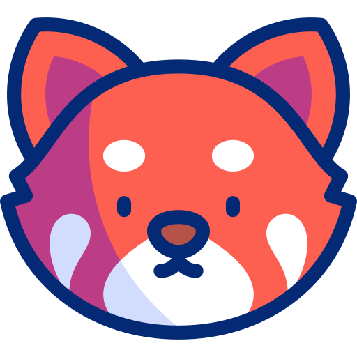 panda rouge Icône gratuit