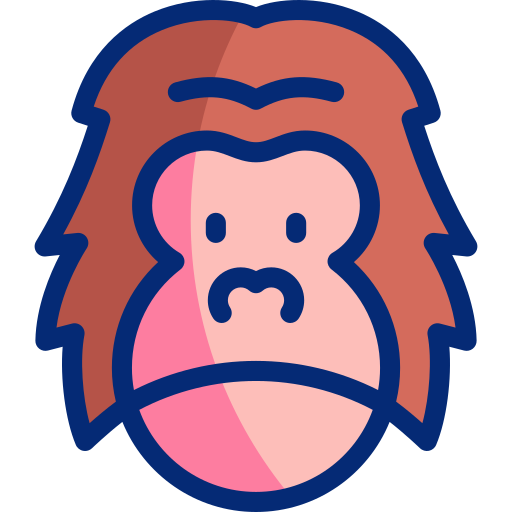 orangután icono gratis