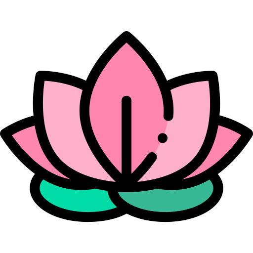 Lotus Detailed Rounded Lineal color icon