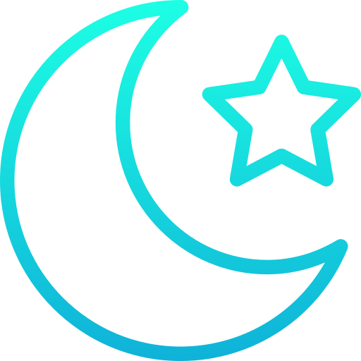 luna y estrella icono gratis