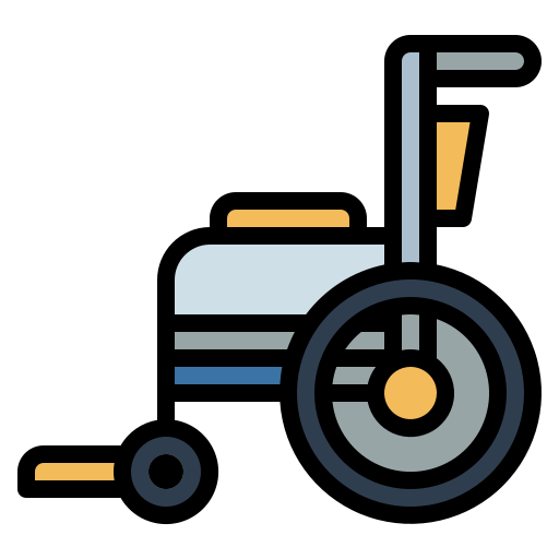 Silla de ruedas icono gratis