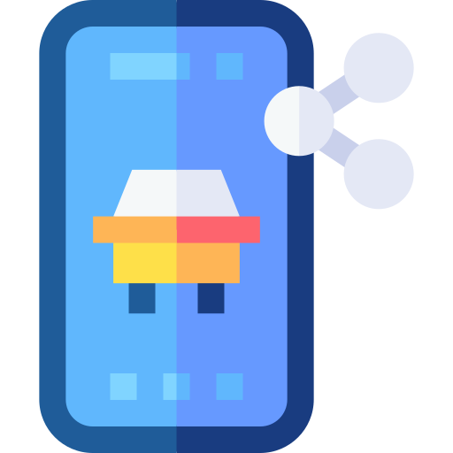 viaje compartido icono gratis