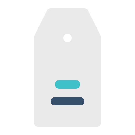 etiqueta icono gratis