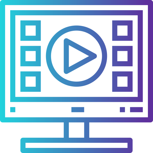 Reproductor de video icono gratis