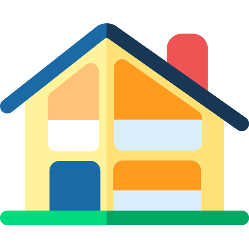 Apartment Basic Rounded Flat Icon