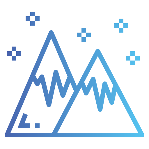 Mountains Smalllikeart Gradient icon