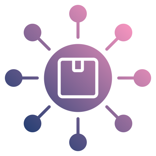 distribución icono gratis