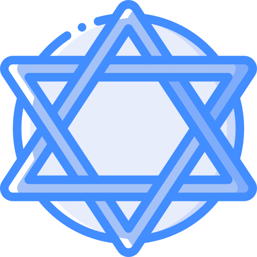 Star of david Basic Miscellany Blue icon