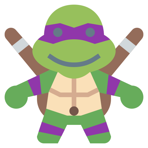 Donatello Ninja Turtle Free Vector - SuperAwesomeVectors