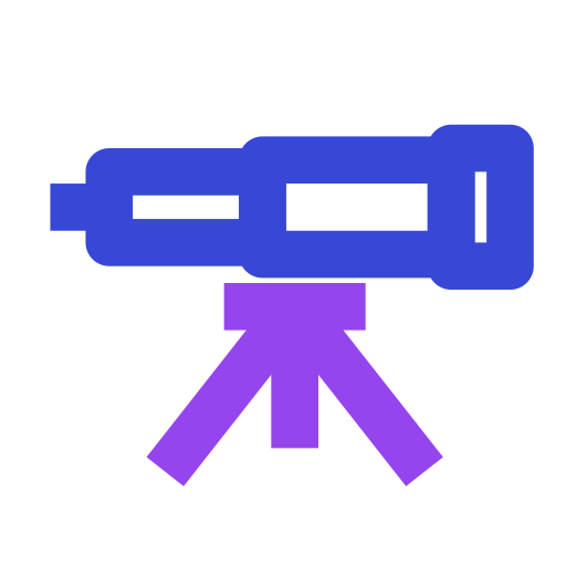 telescópio grátis ícone