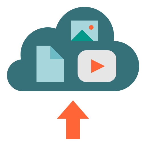 Almacenamiento en la nube icono gratis