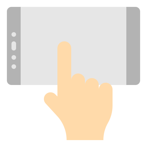 Pantalla táctil icono gratis