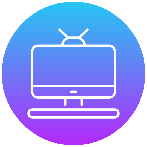 Écran de télévision Icône gratuit Écran de télévision Icône gratuit