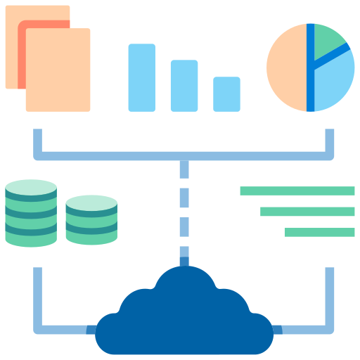 Macrodatos icono gratis