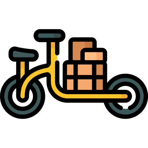 Cargo bike free icon