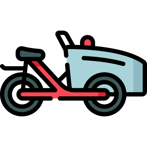 Cargo bike free icon