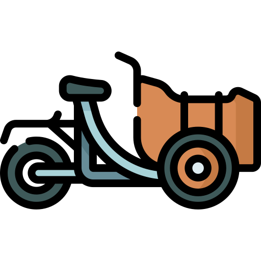 Cargo bike free icon