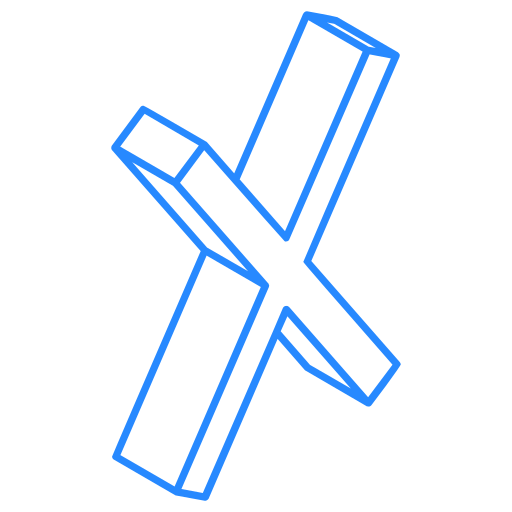 Letter x free icon