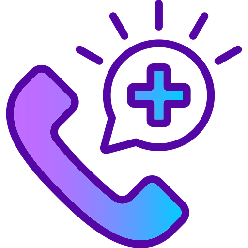 llamada de emergencia icono gratis